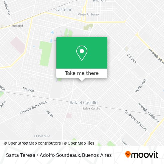 Mapa de Santa Teresa / Adolfo Sourdeaux