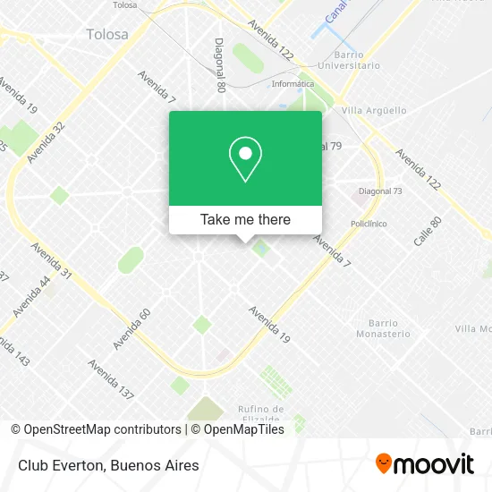 Club Everton map