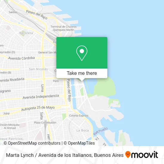 Marta Lynch / Avenida de los Italianos map