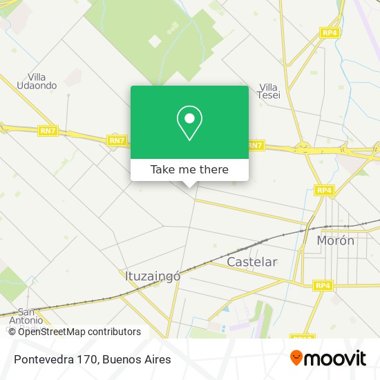Pontevedra 170 map