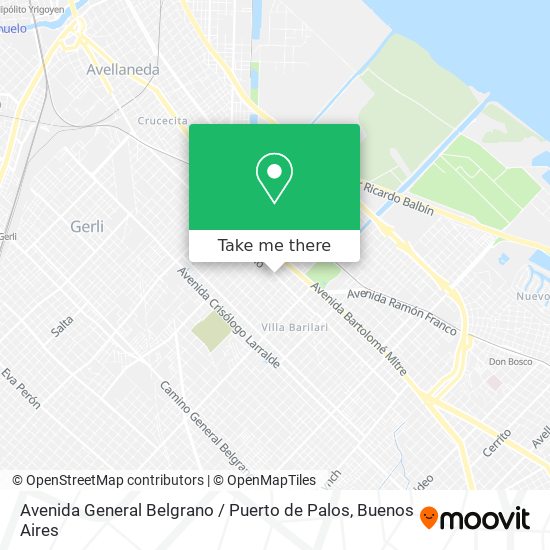 Mapa de Avenida General Belgrano / Puerto de Palos