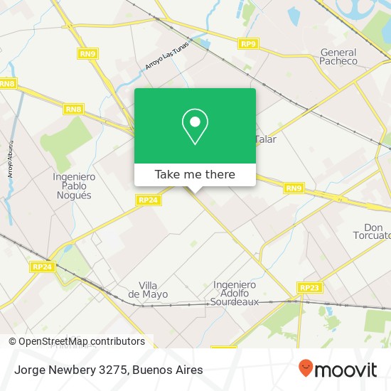 Jorge Newbery 3275 map