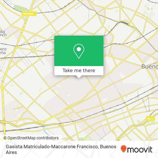 Gasista Matriculado-Maccarone Francisco map