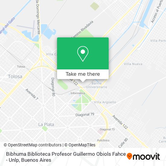 Bibhuma Biblioteca Profesor Guillermo Obiols Fahce - Unlp map