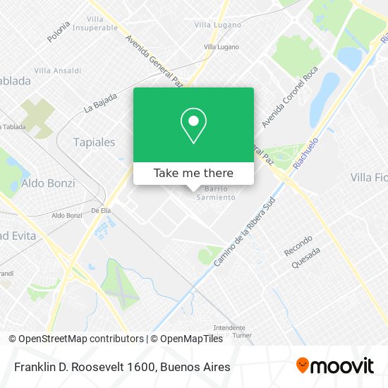Franklin D. Roosevelt 1600 map