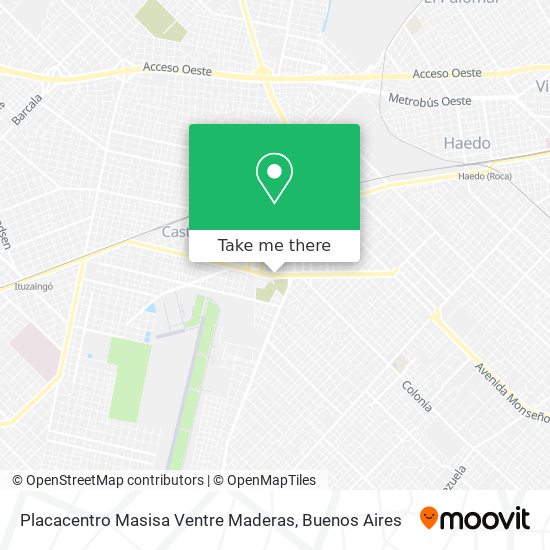 Placacentro Masisa Ventre Maderas map