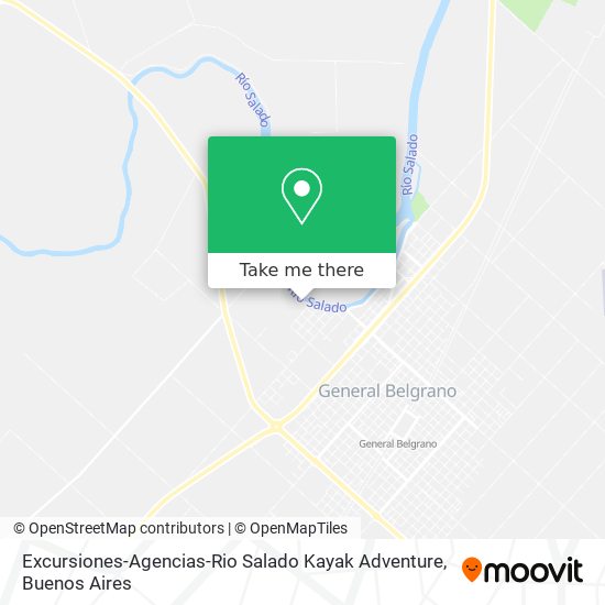 Mapa de Excursiones-Agencias-Rio Salado Kayak Adventure