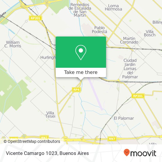 Vicente Camargo 1023 map