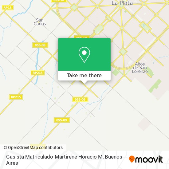Mapa de Gasista Matriculado-Martirene Horacio M