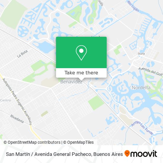 San Martín / Avenida General Pacheco map