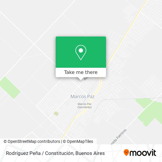 Rodríguez Peña / Constitución map