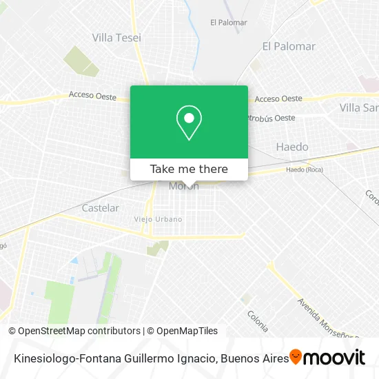 Mapa de Kinesiologo-Fontana Guillermo Ignacio