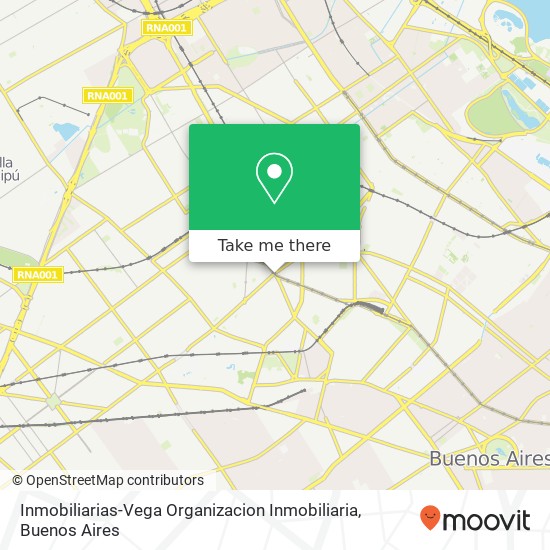 Mapa de Inmobiliarias-Vega Organizacion Inmobiliaria