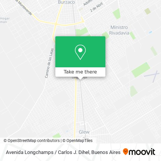 Avenida Longchamps / Carlos J. Dihel map