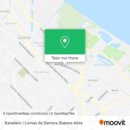Mapa de Baradero / Lomas de Zamora