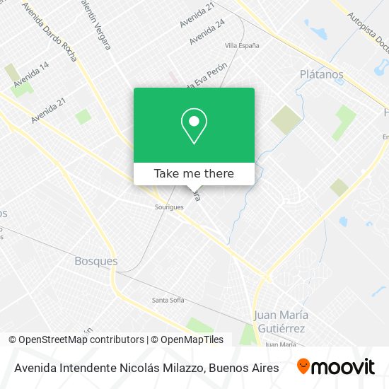 Avenida Intendente Nicolás Milazzo map