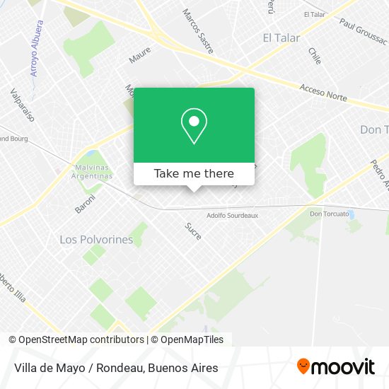Villa de Mayo / Rondeau map