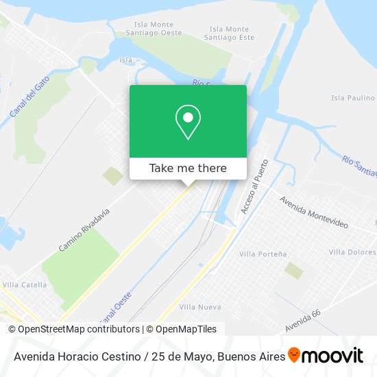 Avenida Horacio Cestino / 25 de Mayo map