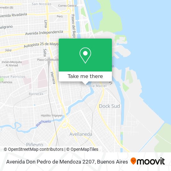 Avenida Don Pedro de Mendoza 2207 map