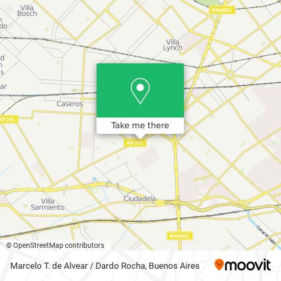 Marcelo T. de Alvear / Dardo Rocha map