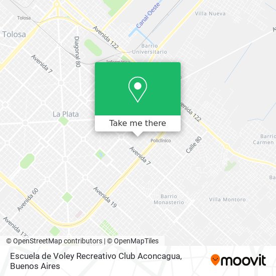 Escuela de Voley Recreativo Club Aconcagua map