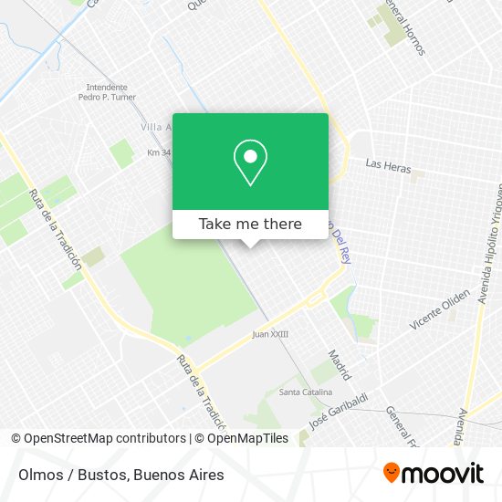 Olmos / Bustos map