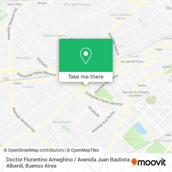 Doctor Florentino Ameghino / Avenida Juan Bautista Alberdi map