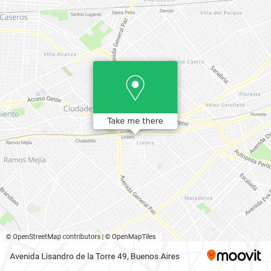 Avenida Lisandro de la Torre 49 map