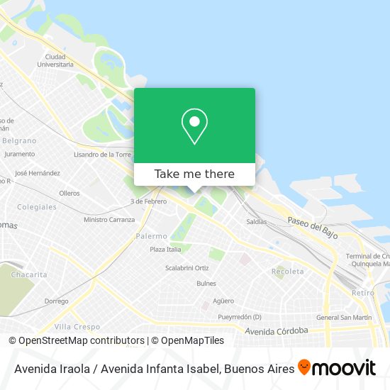 Avenida Iraola / Avenida Infanta Isabel map