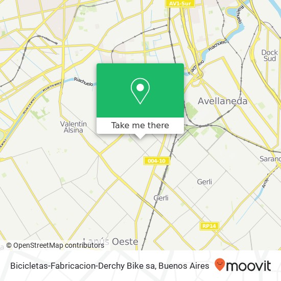 Bicicletas-Fabricacion-Derchy Bike sa map