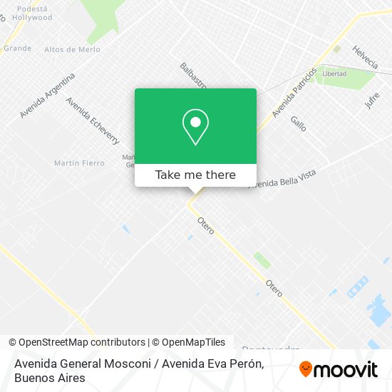 Avenida General Mosconi / Avenida Eva Perón map