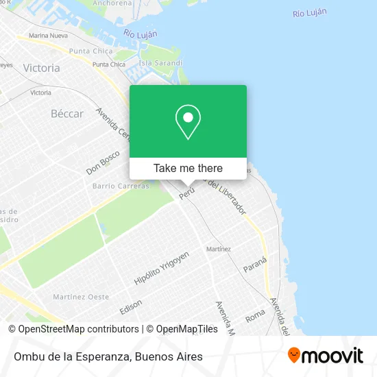 Ombu de la Esperanza map