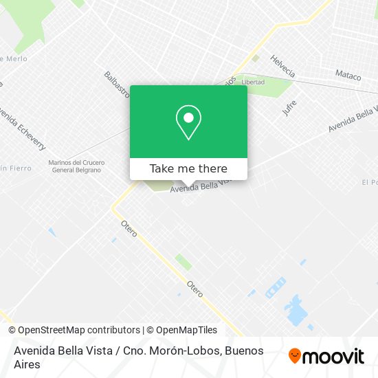 Avenida Bella Vista / Cno. Morón-Lobos map