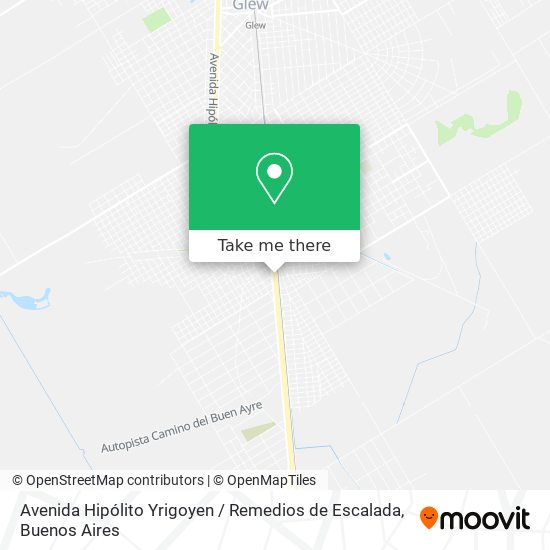 Mapa de Avenida Hipólito Yrigoyen / Remedios de Escalada