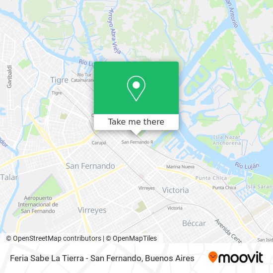 Feria Sabe La Tierra - San Fernando map