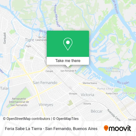Feria Sabe La Tierra - San Fernando map