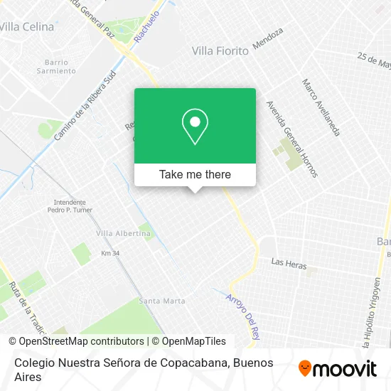Colegio Nuestra Señora de Copacabana map