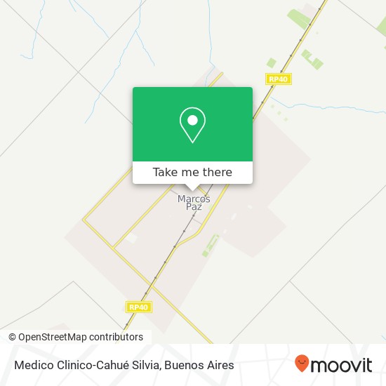 Medico Clinico-Cahué Silvia map