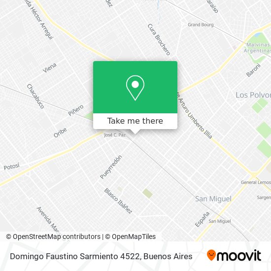 Domingo Faustino Sarmiento 4522 map