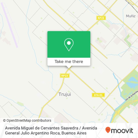 Mapa de Avenida Miguel de Cervantes Saavedra / Avenida General Julio Argentino Roca