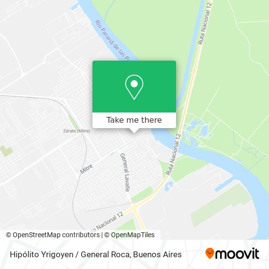 Mapa de Hipólito Yrigoyen / General Roca