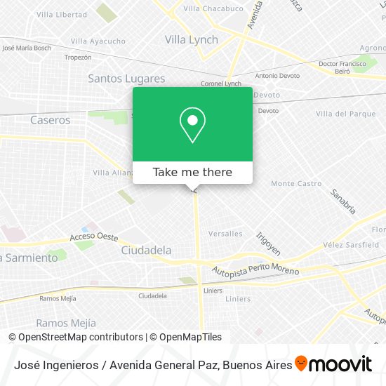 José Ingenieros / Avenida General Paz map