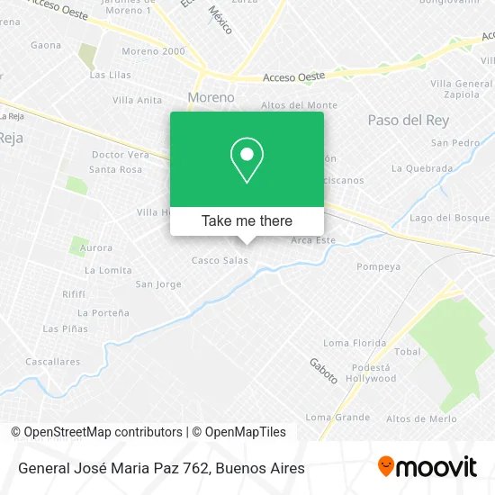 Mapa de General José Maria Paz 762