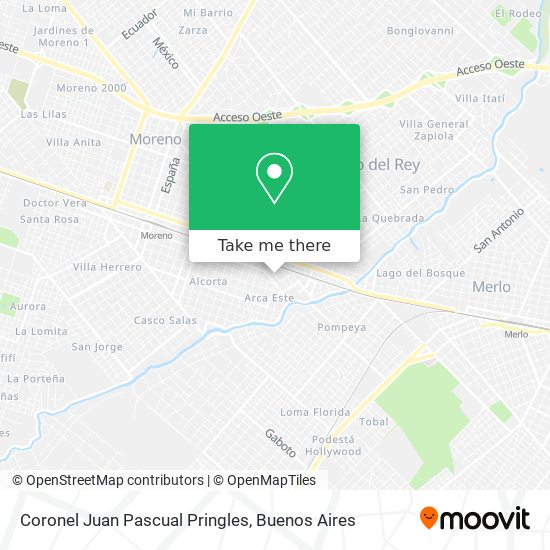 Coronel Juan Pascual Pringles map