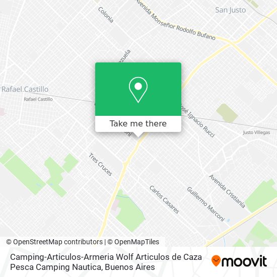 Camping-Articulos-Armeria Wolf Articulos de Caza Pesca Camping Nautica map