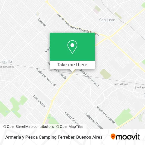 Mapa de Armería y Pesca Camping Ferreber
