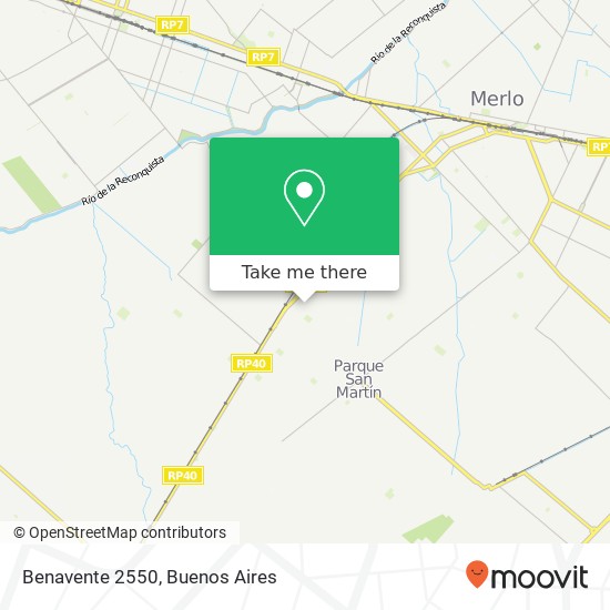 Benavente 2550 map