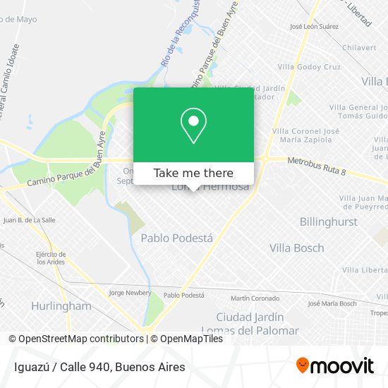 Iguazú / Calle 940 map