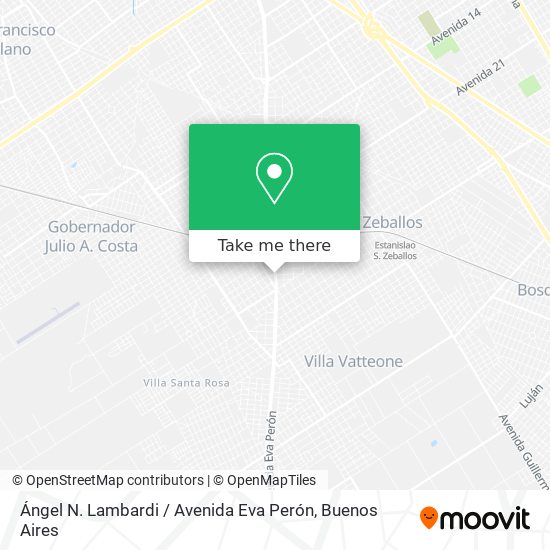 Ángel N. Lambardi / Avenida Eva Perón map
