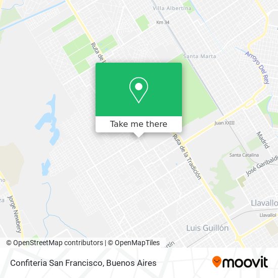 Confiteria San Francisco map